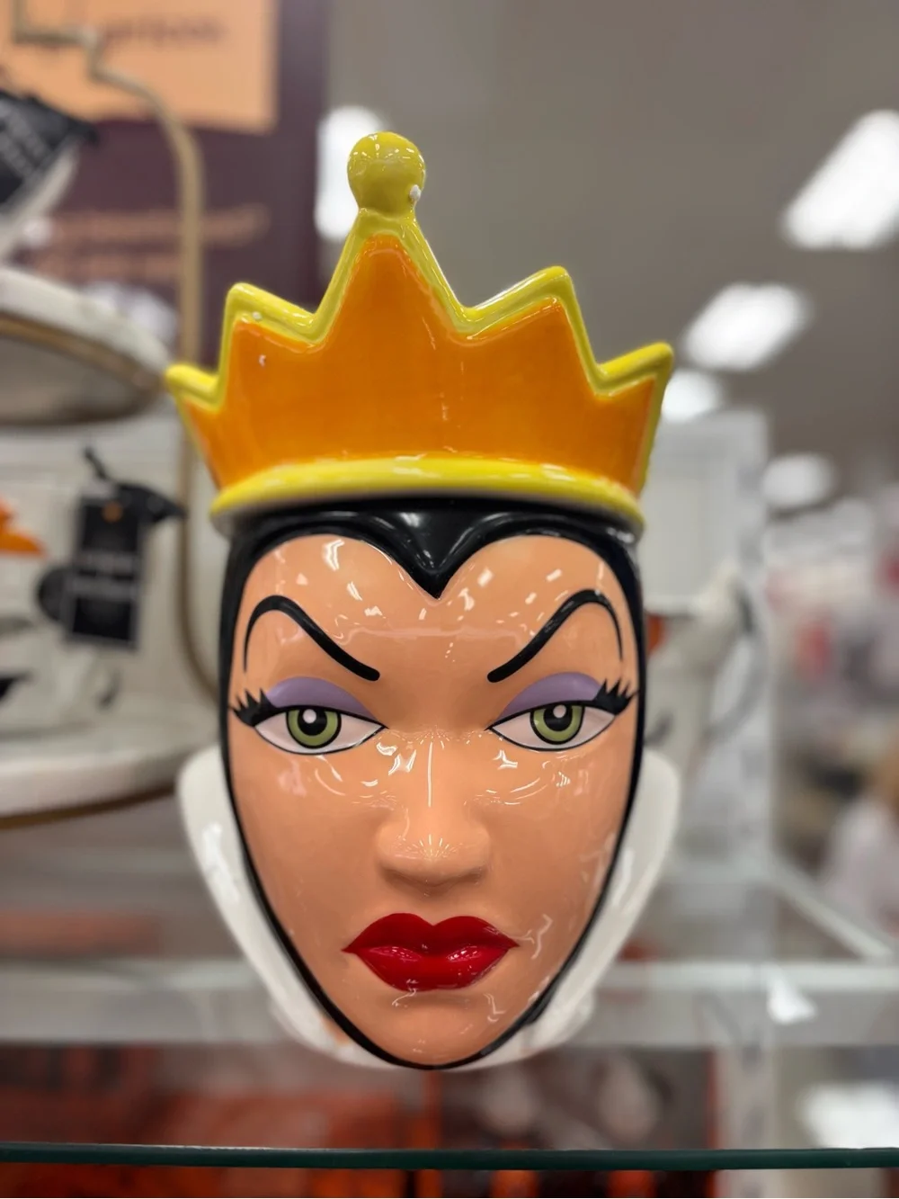 Evil Queen Face Ceramic Cooke jar viral Disney